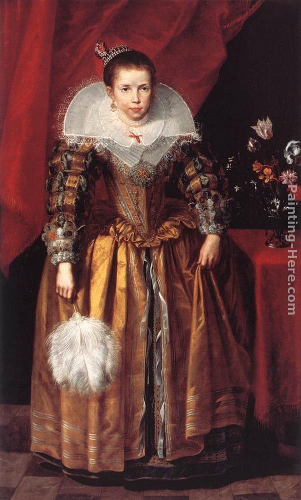 Cornelis De Vos Portrait of a Girl at the Age of 10